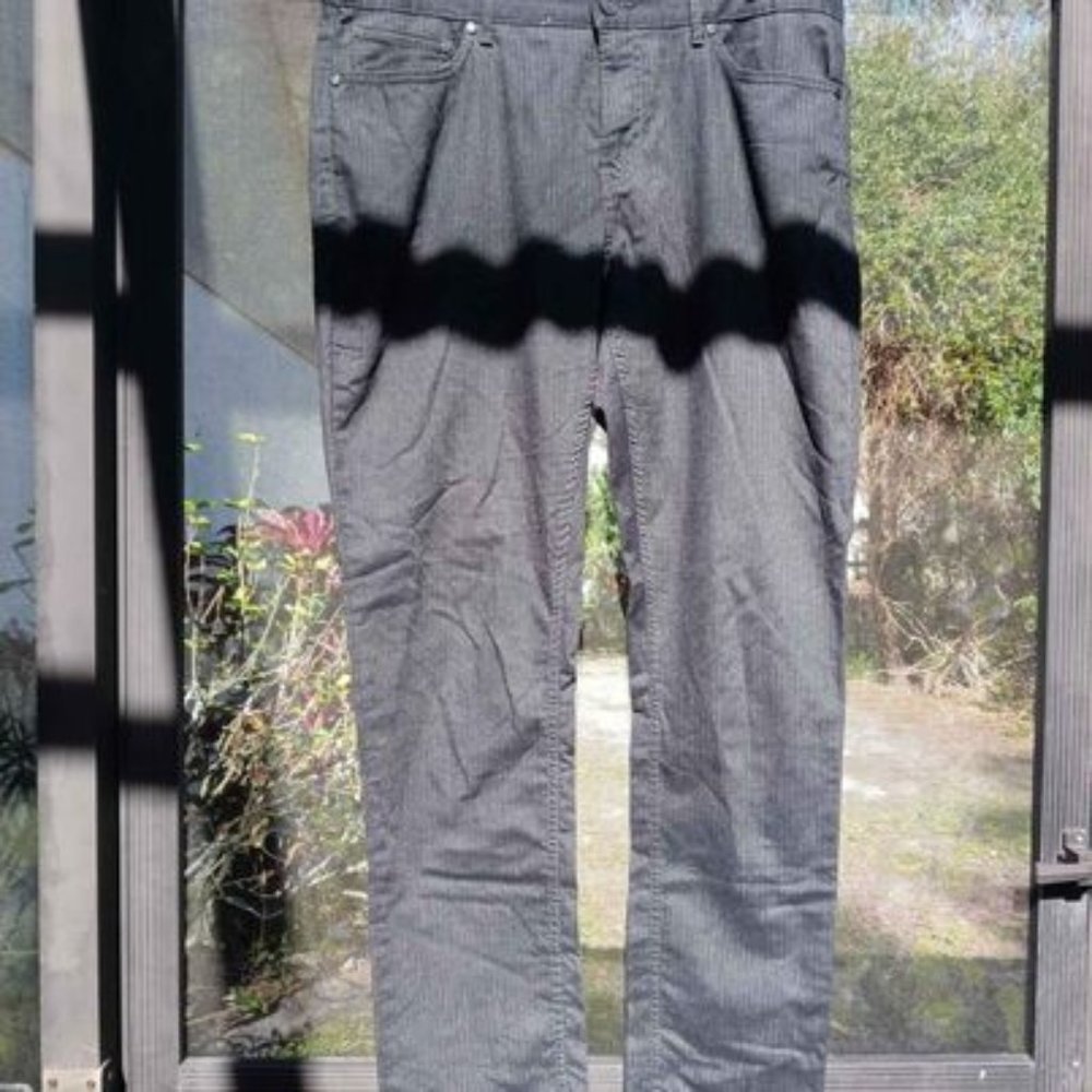 Michael Kors Grey Herringbone Pants Parker Slim Fit 34 x 32